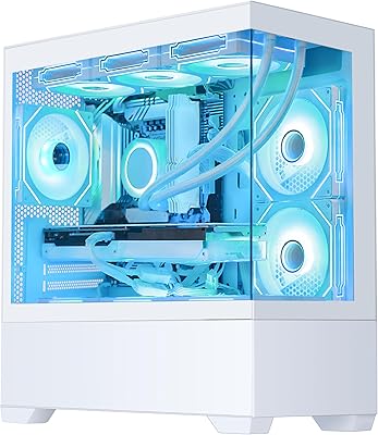 Sunshine Gaming PC Intel Core i7-12700KF 12-Core (8P+4E) 3.6 GHz, GeForce RTX 5060 8GB DLSS 4 GDDR7, 32GB DDR5 RAM 6000MHz,1TB PCIe SSD, WiFi&BluetoothWindows 11-White