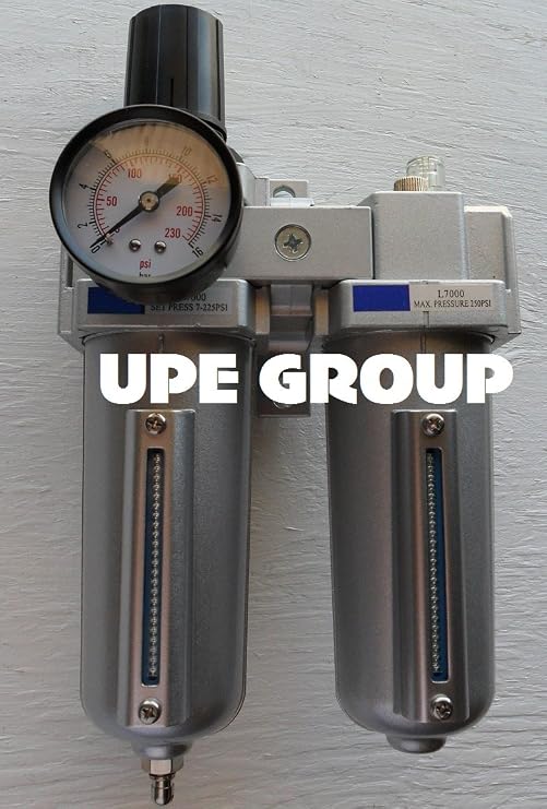 3/4" Heavy Duty Combo Particulate Filter Regulator Lubricator Compressed Air