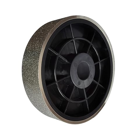 6" Diamond Lapidary Grinding Wheel,1" Arbor Jewelry Gemstone Sanding Polishing Wheels for Gem Jade Glass Crystal Ceramics (Grit 500)