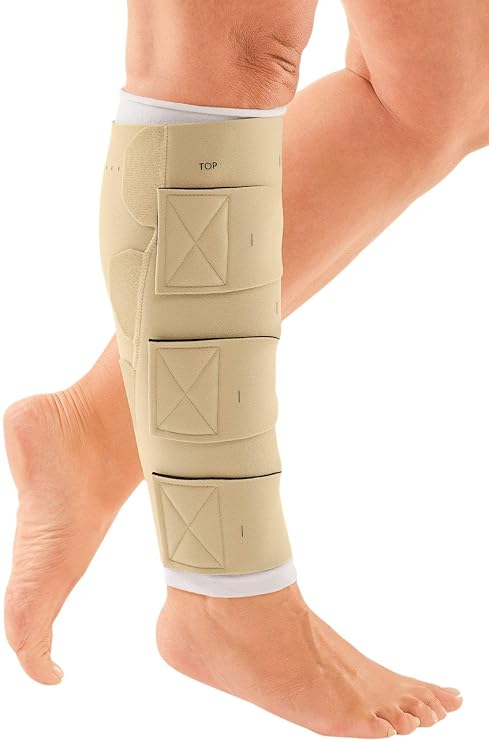 CircAid Reduction Kit Adjustable Lower Leg Compression Wrap System | Adjustable inelastic lower leg compression wrap kit with undersleeve, shelf strap and secure hook-and-loop fastening closure.