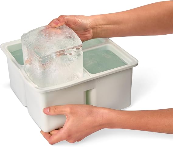 Heavy Duty 4-Compartment Silicone Mold, with 12 lbs Total Capacity (4x3 lbs), Perfect for Coolers, Ice Baths, Picnics, and Fishing, AB-XL4