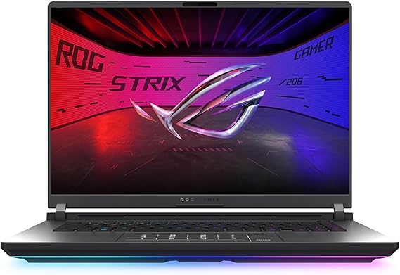 ASUS ROG Strix G16 (2025) Gaming Laptop, 16 ROG Nebula 16:10 2.5K 240Hz/3ms, NVIDIA GeForce RTXTM 5070 Ti, Intel CoreTM Ultra 9 Processor 275HX, 32GB DDR5, 1TB SSD, Wi-Fi 7, Win11 Home, G615LR-AS96