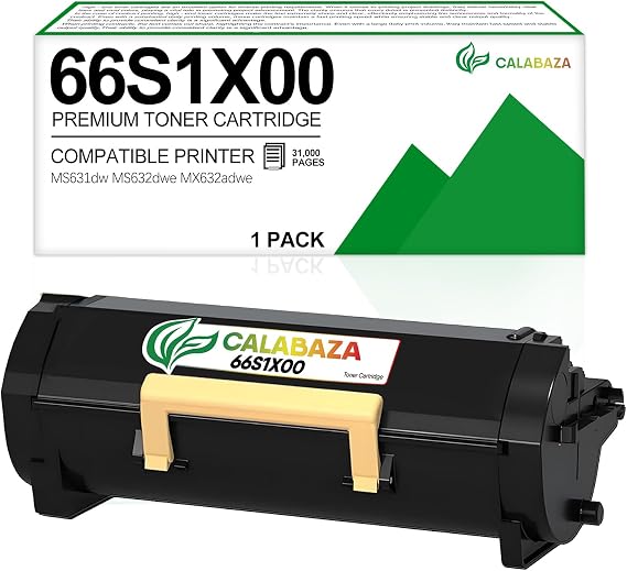 MS631 Toner Cartridge for Lexmark MS631dw Toner Cartridge for Lexmark MS632 MX632 MS631 MS631dw MS632dwe MX632adwe Printers,66S1X00 Extra High Yield Cartridge, 31,000 Pages