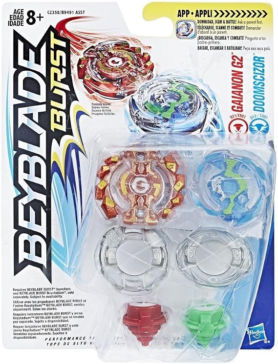 BEYBLADE Burst - Dual Pack - Gaianon G2 and Doomscizor (Dispatched from UK)
