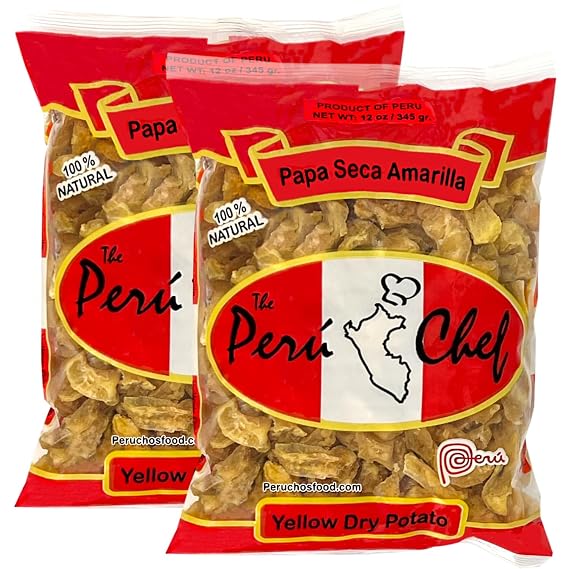 Peru Chef Peruchef Papa Seca Amarilla Peruana 345 g | 12 oz Yellow Dry Potato From Peru 2 Pack