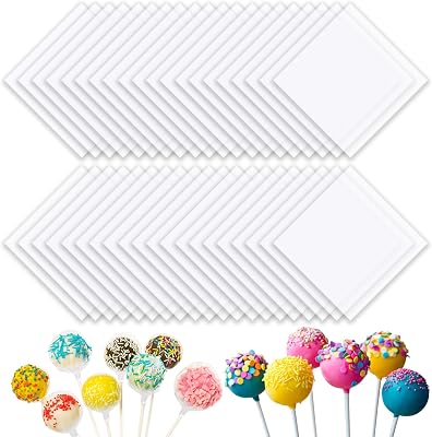 PEASUG Clear Cellophane Sheets, 7.5x7.5 Inches Cello Sheets, 105 PCS Cellophane Wrap for DIY Crafts Project, Art, Lights, Window Decoration