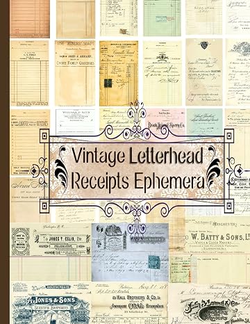 Vintage Letterhead Receipts Ephemera (Ephemera Series 2)