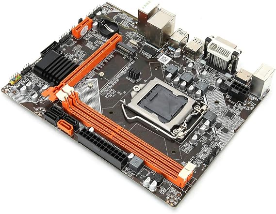 M ATX Desktop Motherboard for Intel B75, NVME&NGFF Dual Mode M.2 High-Speed Hard Disk/CPU for LGA 1155Pin/2X DDR3 1600/1333/1066 MHZ/1X PCI EX16 Graphics Card Slot Motherboard