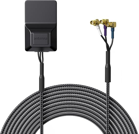 SMA GPS Antenna, SMA 4G Antenna and WiFi Antenna 3 in 1 for Car Radio Android Navigation.