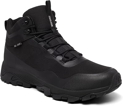 SHULOOK Mens Waterproof Hiking Boots Outdoor Lightweight Breathable Trekking Camping Mountaineering Shoes