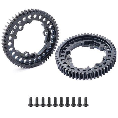 Hardened Steel 54T Main Spur Gear 1 Mod for 1/10 Traxxas E-Revo (2PCS)