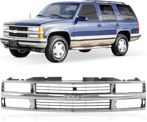 Front Grille Grill With Black Center Bar Fits 94-00 Chevrolet Chevy