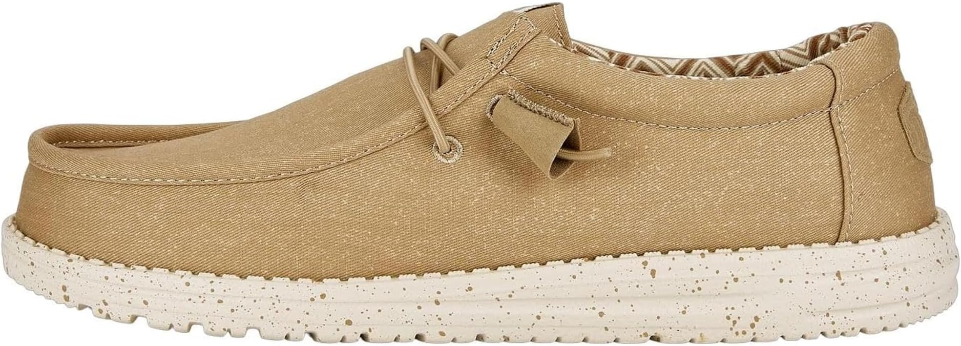 Hey Dude Wally Stretch Mens Loafer Shoes in Light Grey