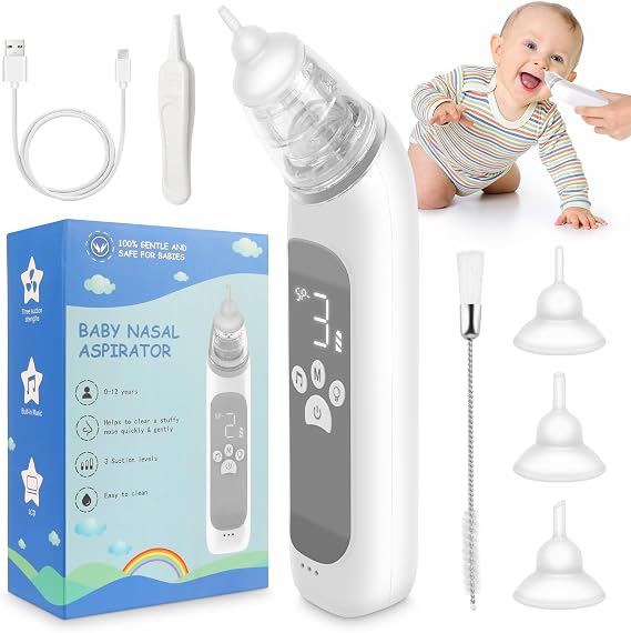 Nasal Aspirator for Baby, Nose Sucker, Electric Nose Aspirator for Toddler
