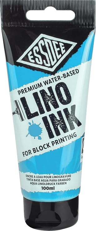 Essdee Block Printing Ink, Sky Blue, 100ml