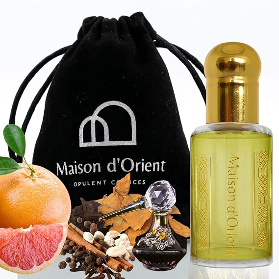 Orient Oud 12 mL Perfume Oil for Women and Men in Traditional Attar Style Cologne. Great Gift Party Favor and Body Oil Alcohol Free, Long Lasting Oil, Compliment Magnet