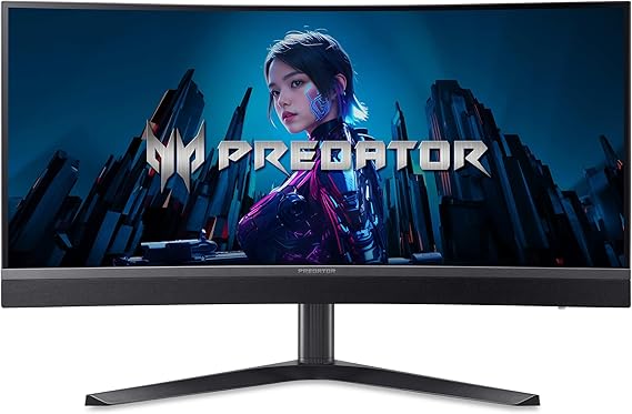 Acer Predator 34in WQHD 3440x1440 Curved 200Hz Gaming Monitor X34 X0