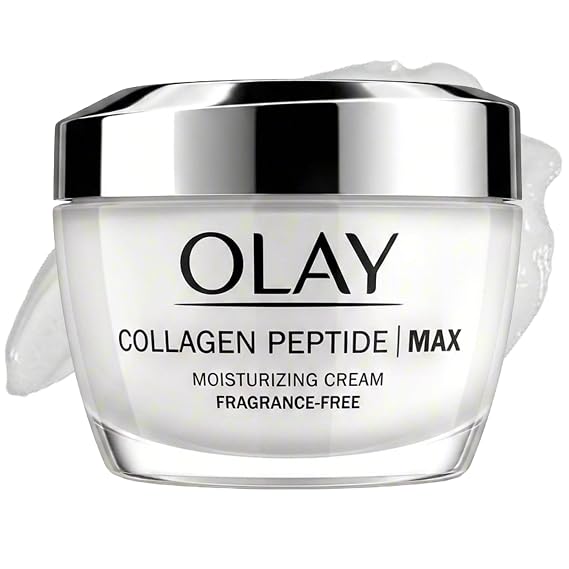 Olay Collagen Peptide Face Moisturizer, Firming Cream for Women, Fragrance-Free, Non-Greasy - Hydrating, Anti-Aging, Anti-Wrinkle, Smoothing of Fine Lines, Tightening Skin Care - Niacinamide, 1.7 Oz