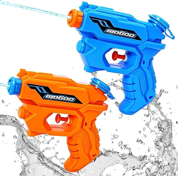 Water Gun for Kids,2Pack Soaker Squirt Summer Squirt Shooter Gun Toys Swimming Pool Beach Water Fighting Toy Pool Party Beach for Boys Girls Adults1