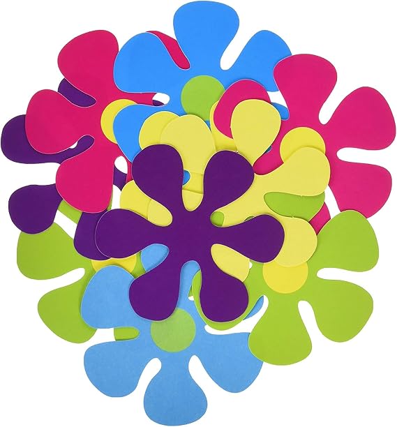 Beistle Mini Retro Flower Cutouts