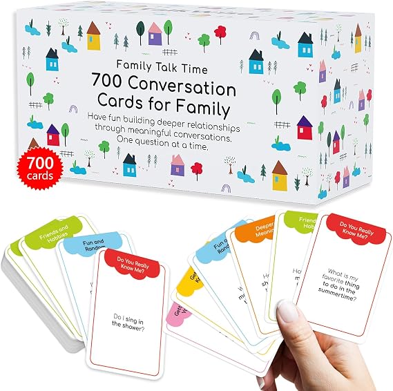 700 Family Conversation Cards, Conversation Starters for Family