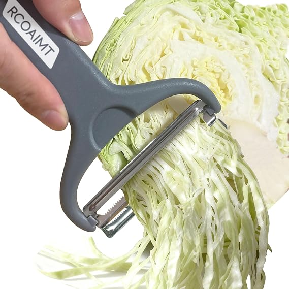 Double Blades Cabbage Shredder, Cabbage Peeler | Large Size Vegetable Peeler with Non-Slip Handle