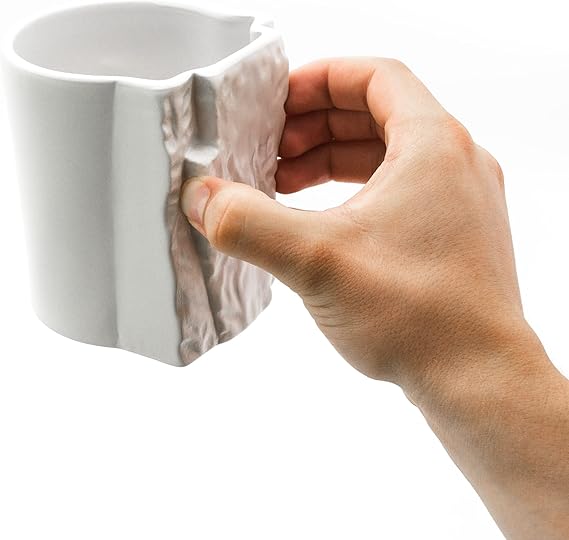 Rock Climbing Mug - Ceramic Crimp Grip Cliff Mug Coffee Cup for Climbers