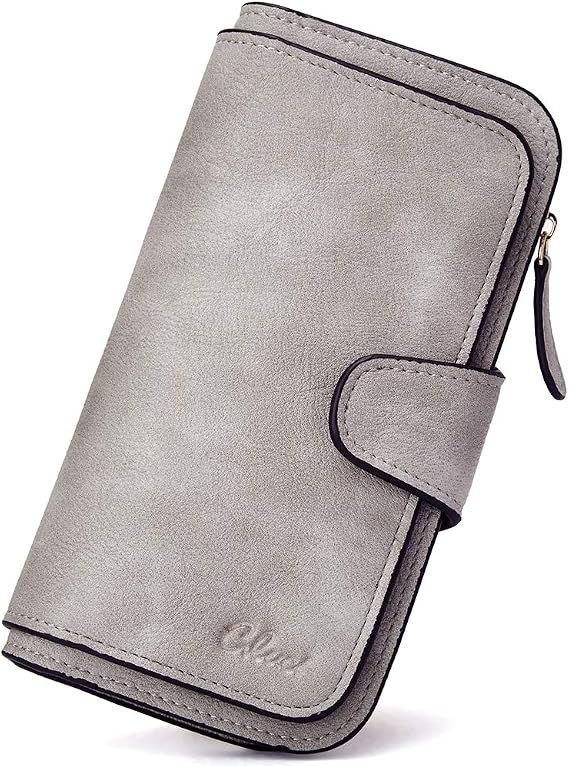 CLUCI RFID Wallet for Women Bifold Wallet with ID Window | Multiple Card Holder, Gifts for Women Birthday