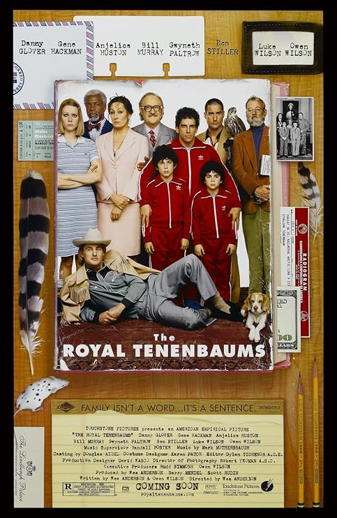 Movie Poster THE ROYAL TENENBAUMS 2 Sided ORIGINAL 27x40 WES ANDERSON