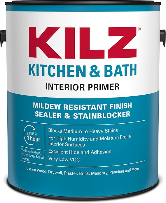 KILZ Kitchen & Bath Primer, Interior, 1 Gallon