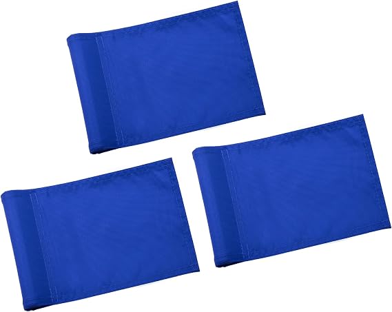 KINGTOP Solid Mini Golf Flags with Sleeve, 6 x 8 in, 420D Nylon