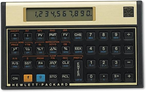 Hewlett Packard [HP] Calculator Financial Battery-power 10 Digit over 120 Functions Ref HP12C