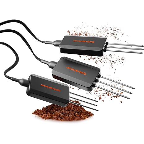 Spider Farmer GGS 3 in 1 Soil Sensor Pro 3Pcs for Indoor Garden Grow Tent