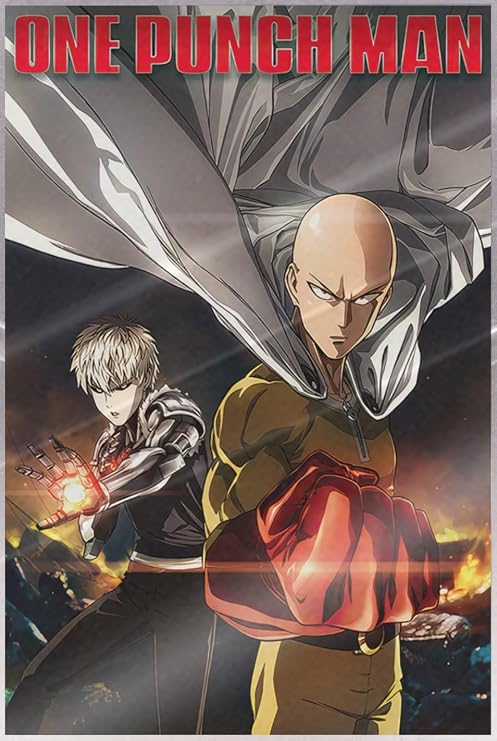 POSTER STOP ONLINE One Punch Man - Anime TV Show Poster Print (Destruction) (Size: 24" x 36") (Laminated Poster)