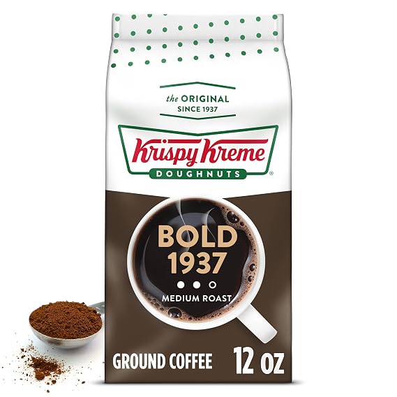 Krispy Kreme Doughnuts Bold 1937 Ground Coffee, Bagged 12oz