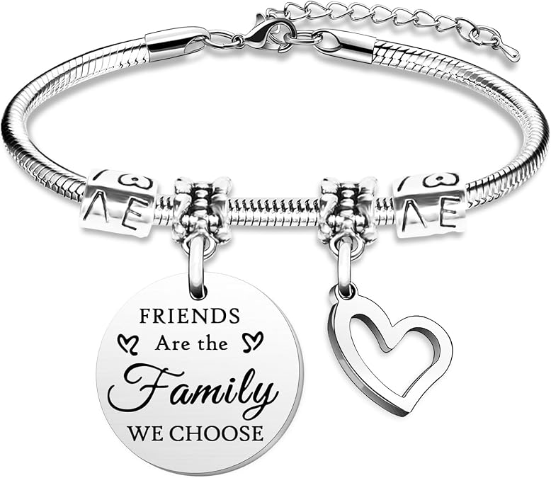 Kaluofan Friendship Bracelet, Best Friend Bracelet, Charm Bracelet, Birthday Christmas Valentines Day Gifts for Women Best Friend Besties