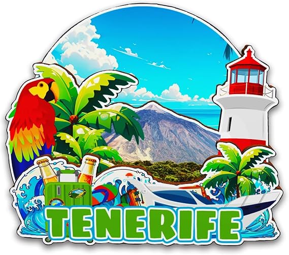 Tenerife Spain Fridge Magnet Wooden 3D Landmarks Travel Collectible Souvenirs Decoration Handmade Refrigerator Magnet -6694