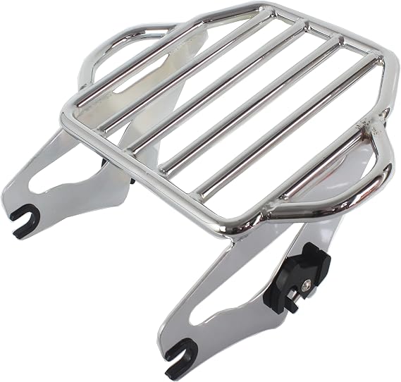 YHMOTO Detachable Two-Up Mounting Rack for Harley Touring Chrome
