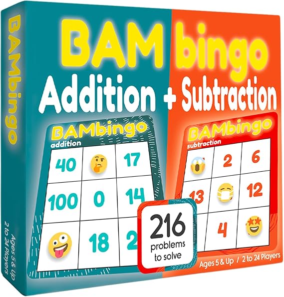 BAMBingo Addition and Subtraction Facts Bingo Game
