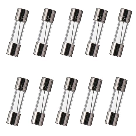 BOJACK 5x20 mm 10 A 10 amp 125 V 125 Volt 0.2x0.78 Inch F10AL125V Fast-Blow Glass Fuses (Pack of 10)