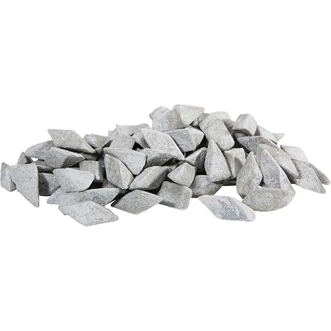 Raytech 41-319 Ceramic Media, Angle Cut Cylinder, 3/8 x 7/8, 50 lb