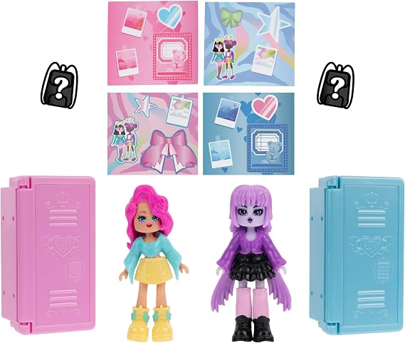 Royale High Surprise Locker 2 Pack - 2 Series 1 Dolls, Mystery Backpack, Rocker - Virtual Item Code for Starlight Bow - Ages 5+