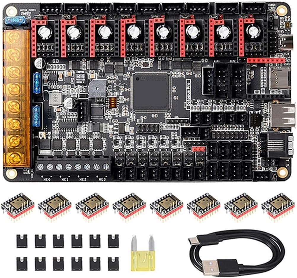 Octopus Pro V1.0/1 Motherboard Klipper 3D Printer Accessories TMC2209 TMC5160 Pro Ender 3 Upgard Voron 2.4 Board Compatible Octopus Pro 446 RJ11,With TMC5160T Prox8