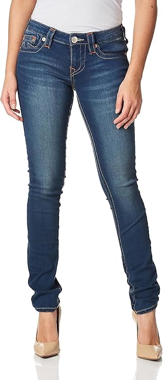 True Religion Women's Stella Skinny Fit Jeans with Low Waist