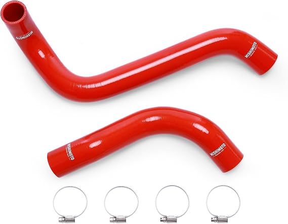 Mishimoto MMHOSE-TUNV8-07RD Silicone Radiator Hose Kit Compatible With Toyota Tundra 2007-2016 Red
