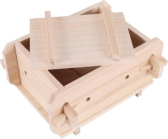 Tofu Mold Tool,Removable Wooden Press Box,Home Kitchen Tofu Maker Press Mold Kit for DIY Tofu Mold Cooking Handmade