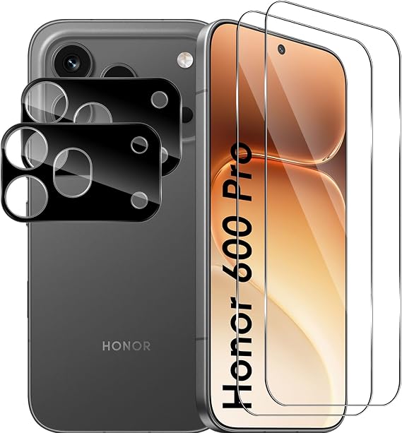 Screen Protector for Honor 600 Pro 5G, 2+2 Pack