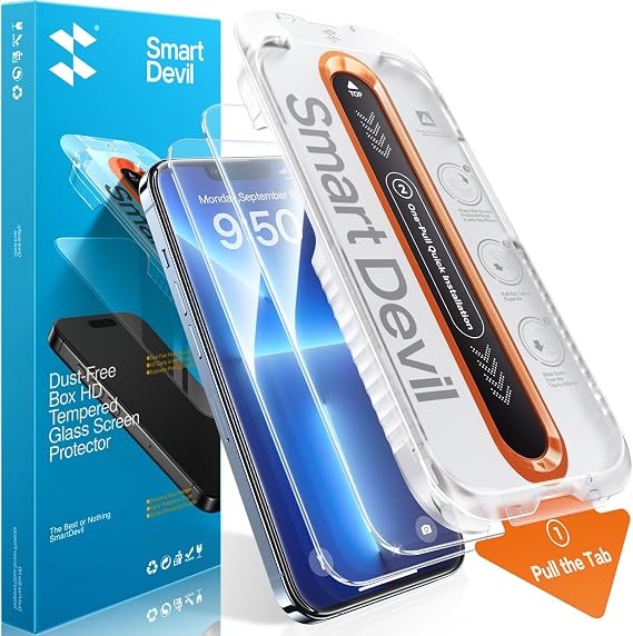 SMARTDEVIL 2 Pack Screen Protector for iPhone 13 Pro Max/iPhone 14 Plus