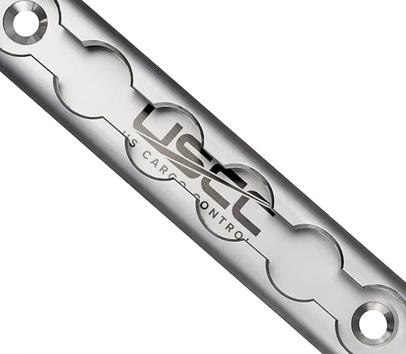 US Cargo Control L Track Rail 6 FT, Anodized Aluminum L-Track Tie Down Rail with Screws, Mount on Truck Beds and Enclosed or Utility Trailers - Secure Motorcycles, ATVs, Dirt Bikes