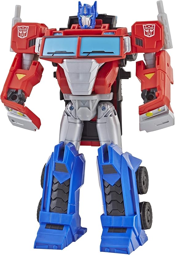 Transformers E3639 Cyberverse Action Attackers: Ultra Class Optimus Prime Action Figure Toy